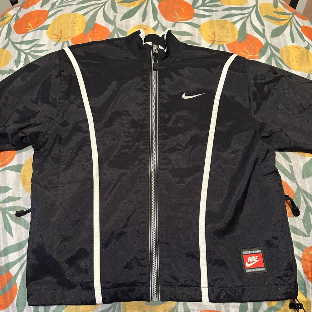 Nike Black and White Windbreaker Jacket